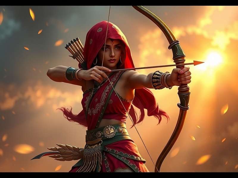 Sari Clad Archery Tournament